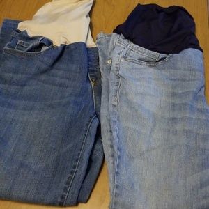 Size 14 maternity jeans.